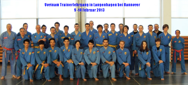 Vovinam Trainerlehrgang in Langenhagen bei Hannover (9/10 Februar 2013)